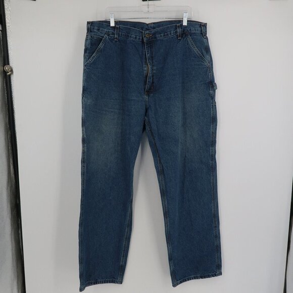 Carhartt Original Dungaree Cargo Style Jeans Size 42x32 - Picture 1 of 7